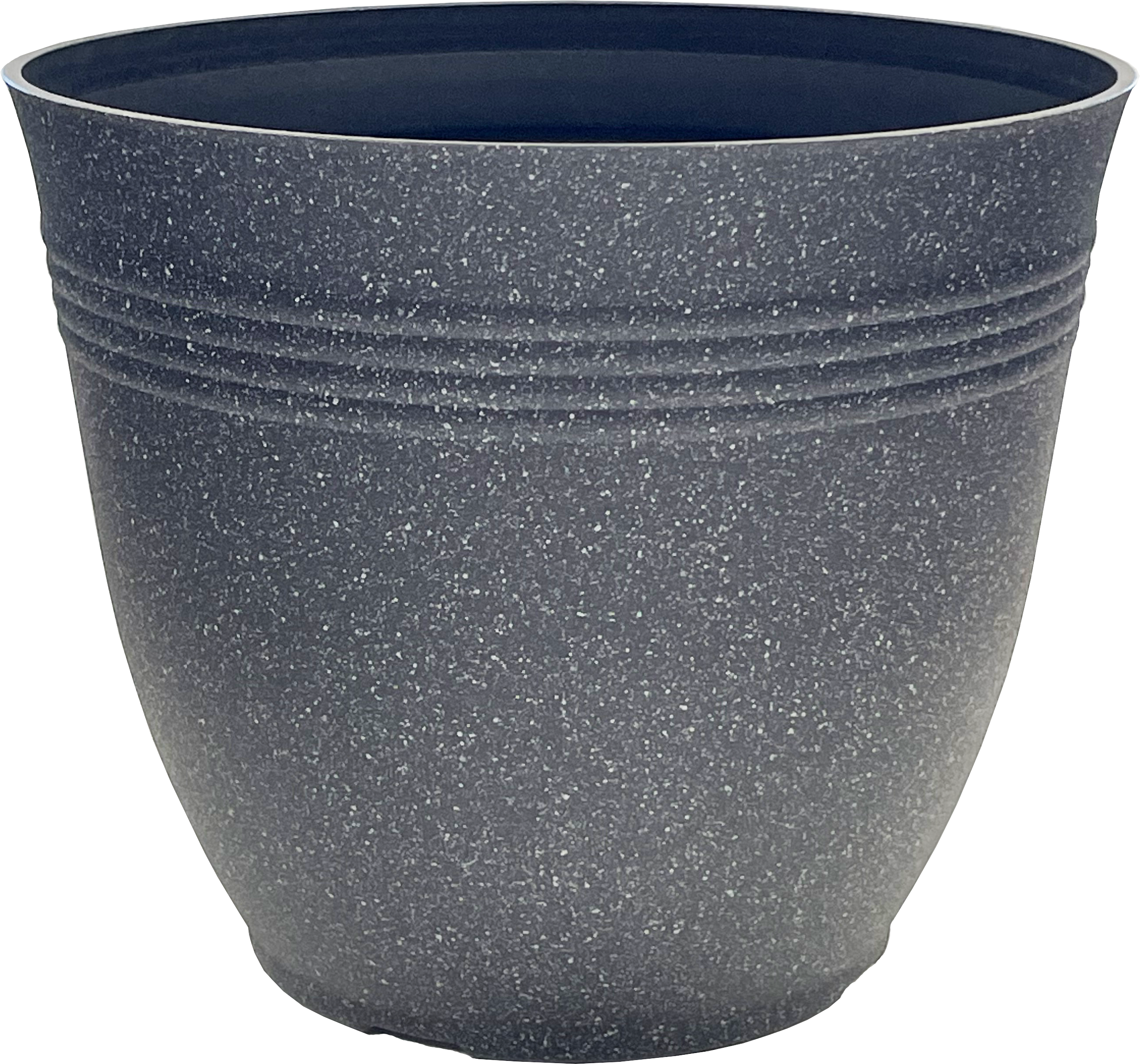 14.5 Inch Napa Planter Medium Black/Sandstone - 20 per case - Decorative Planters